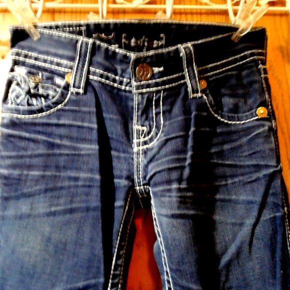 BIG STAR Jeans The Buckle Sophie 25L Low Boot Designer Denim Dark wash (30x33) - Picture 6 of 11